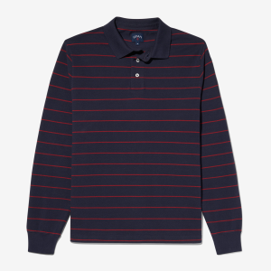 Long Sleeve Pique Polo