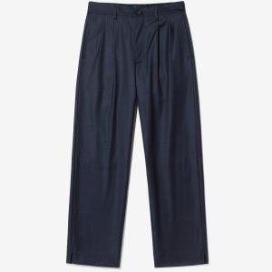 Double-Pleat Split Hem Pant