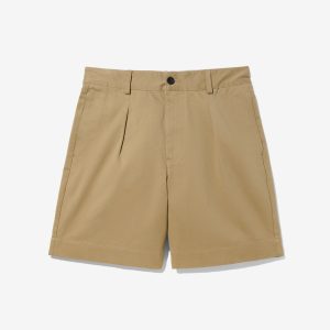 Single-Pleat Baggy Shorts