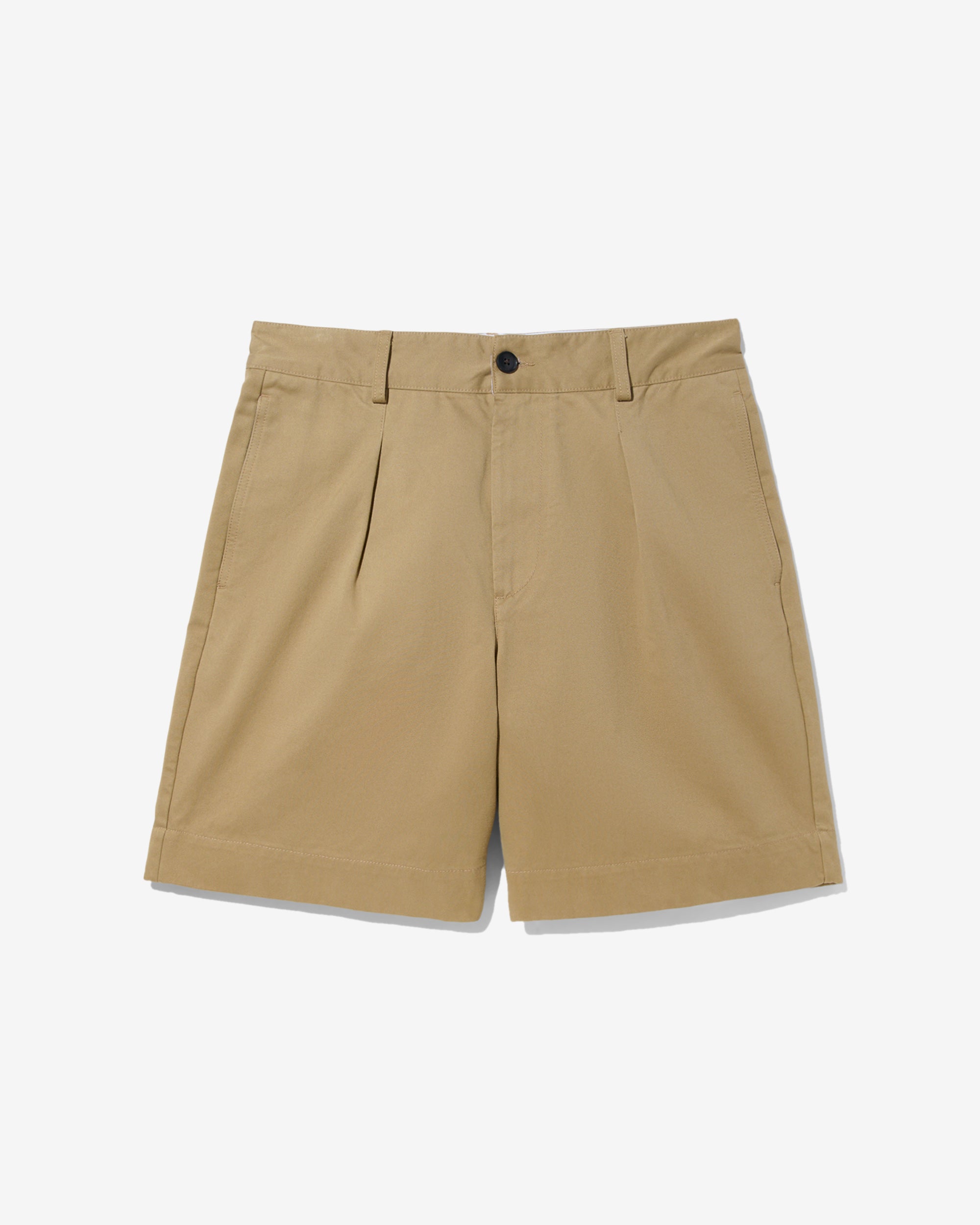 Single-Pleat Baggy Shorts