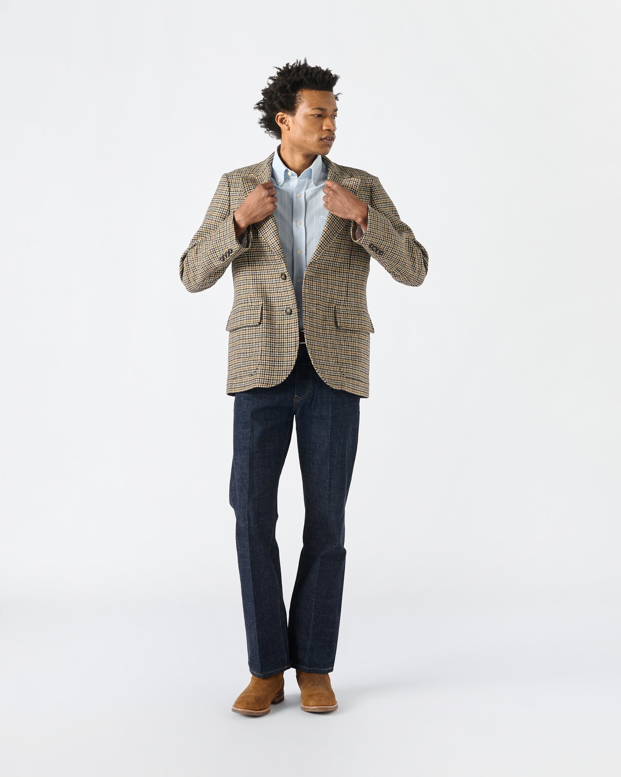 Houndstooth Sack Jacket - Image 8